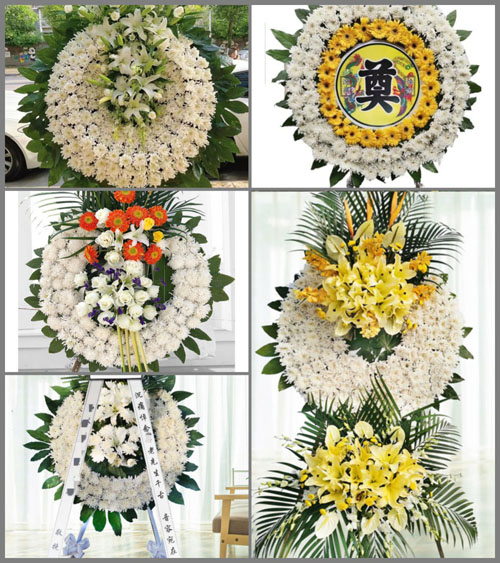 广东清远市连南县涡水镇必坑村花圈速递